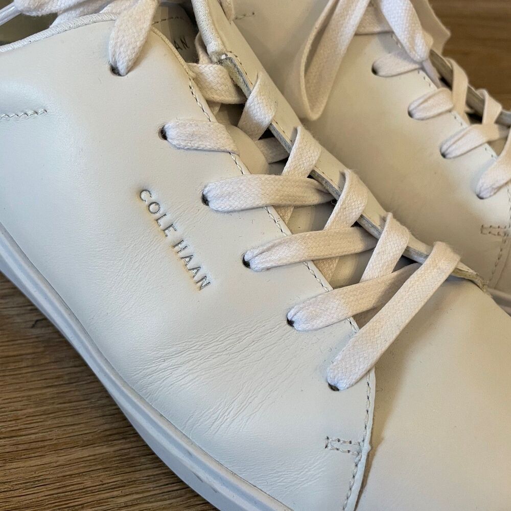 Cole Haan Womens White Leather Traveler Sneakers, size 11 - Picture 7 of 8